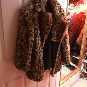 Forever 21 faux animal fur jacket